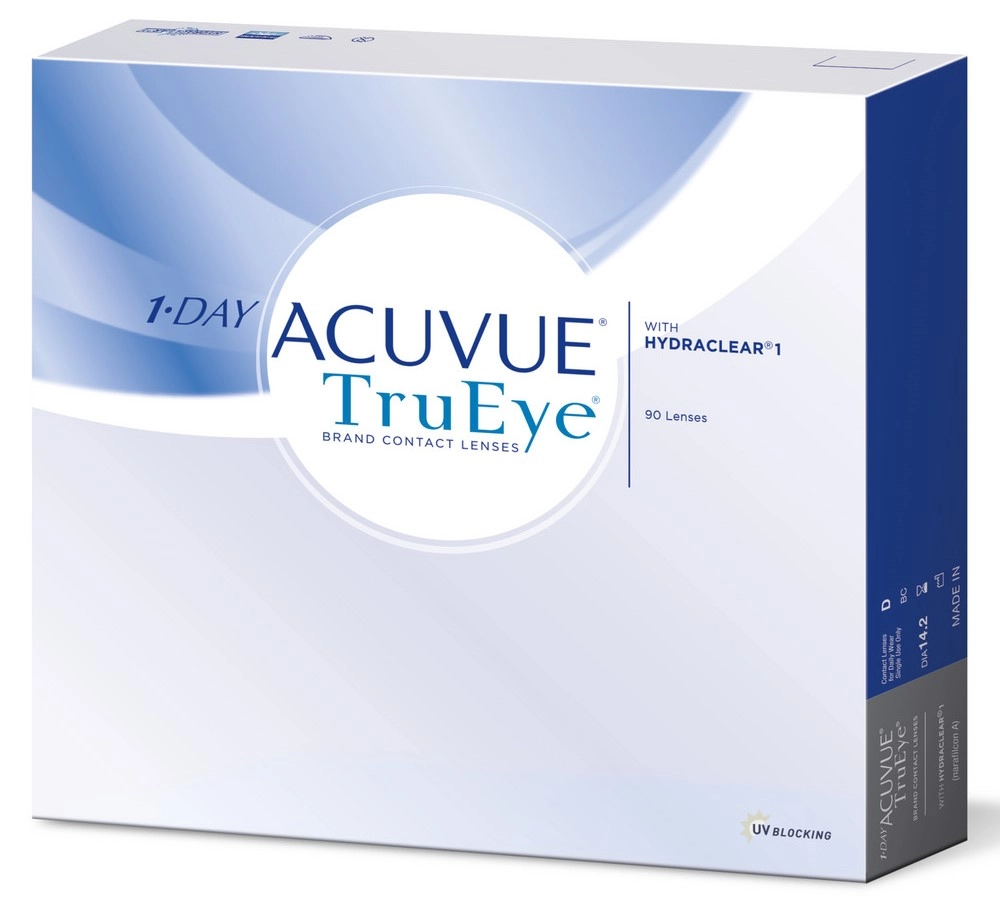Контактные линзы Acuvue 1-Day TruEye D -1.5, R 8.50, 14.2, 90шт