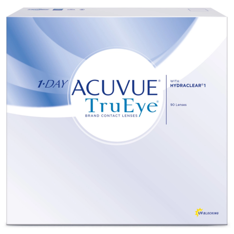 Контактные линзы Acuvue 1-Day TruEye D -1.00, R 8.5, 14.2, 90шт