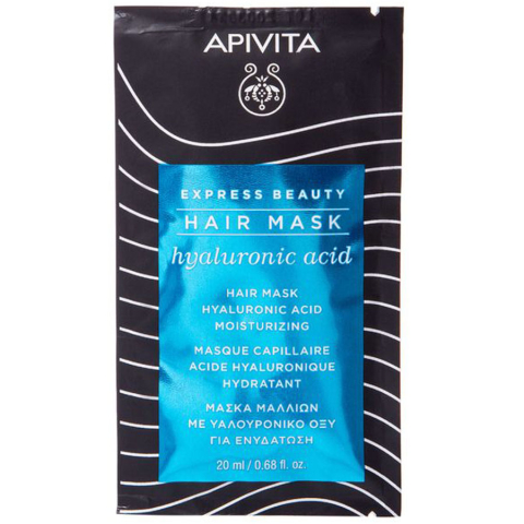 Apivita экспресс маска для волос увлажняющая с Гиалуроновой кислотой саше, 20мл 