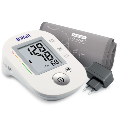 БИ ВЕЛЛ (B.Well) PRO-35 Прибор для измерения артериального давления и частоты пульса автоматический + адаптер