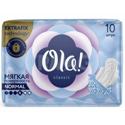 Ола (Ola!) Прокладки Classic Normal мягкая поверхность в инд. уп., 10 шт.