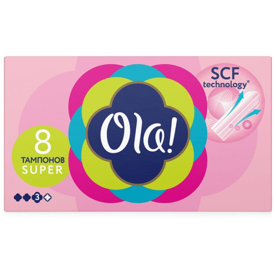 Ола тампоны №8 Супер Шелковистая поверхность