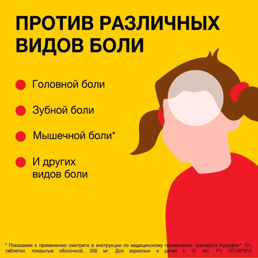 Нурофен 12+ таблетки, покрытые оболочкой 200 мг, 24 шт.