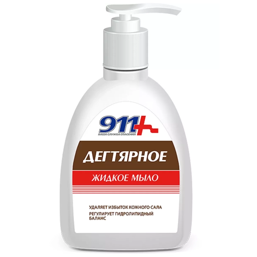911 Мыло дегтярное жидкое антибактертальное, 250 мл