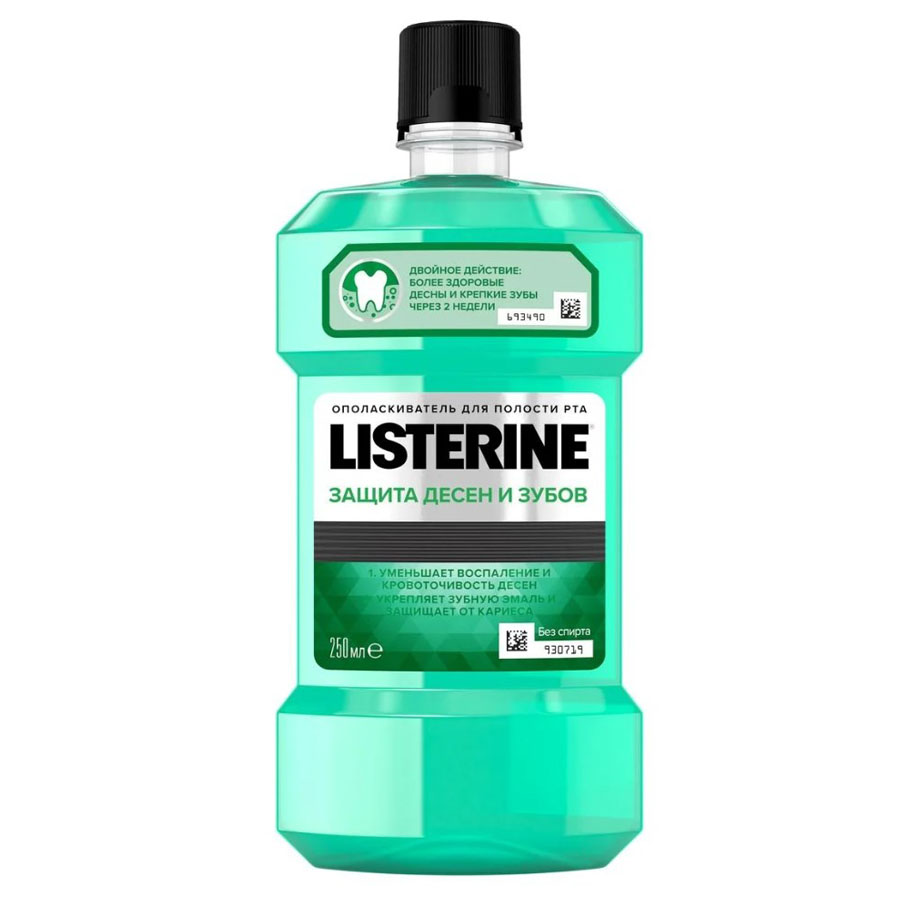 Листерин (Listerine) ополаскиватель для полости рта Защита десен и зубов, 250 мл