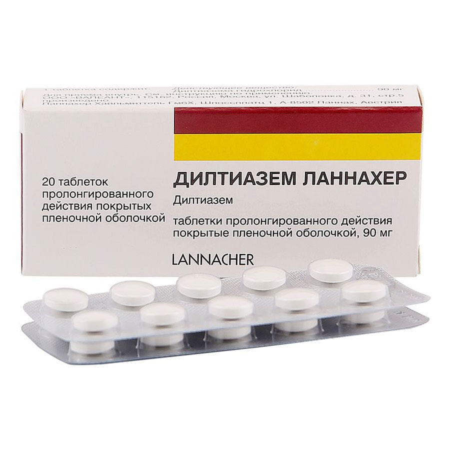 Дилтиазем 90мг таблетки, 20 шт. - купить по цене 0 руб. в г. Москва в  интернет-аптеке «Эвалар»