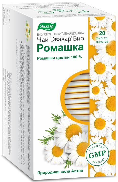 Чай Эвлар Био Ромашка фильтр-пакеты 1,2 г, 20 шт.