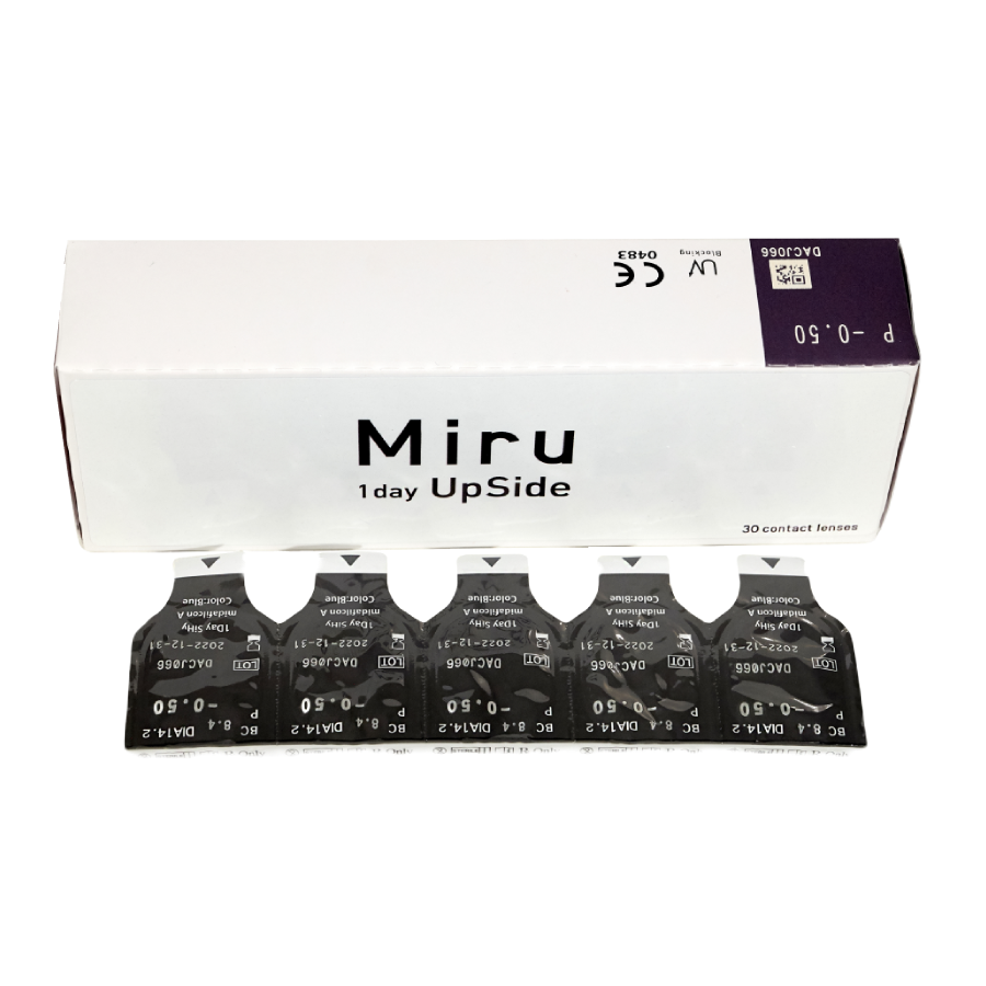 Контактные линзы Miru Upside N30 силикон-гидрогелевые однодневные -3,75/8,4