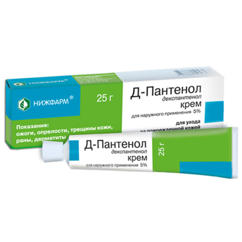 Д-пантенол-нижфарм 5% крем для наружного применения 50 гр