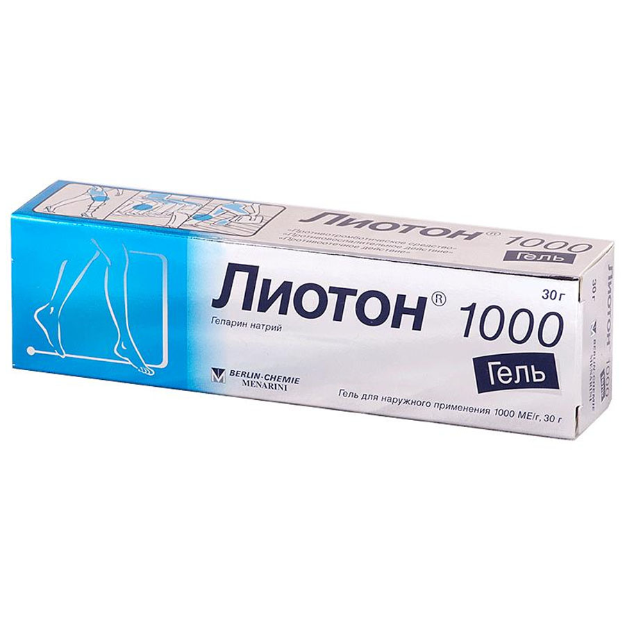 Лиотон 1000 гель для наружного применения, 30г