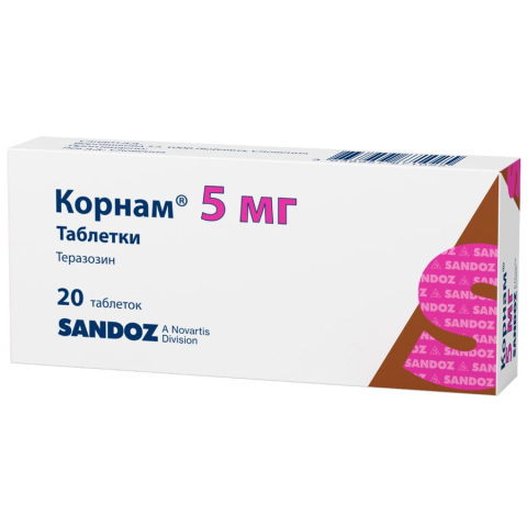 Корнам 5 мг таблетки, 30 шт.