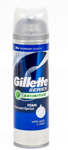ЖИЛЛЕТ 200МЛ ПЕНА Д/БРИТЬЯ МУЖСК.Д/ЧУВСТВ.КОЖИ
