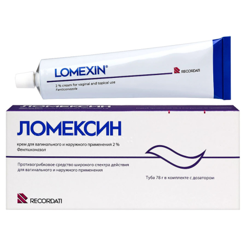 Ломексин 2% крем вагинальный, 78г