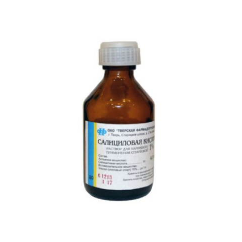 Салициловая к-та спирт 1%-40мл р-р