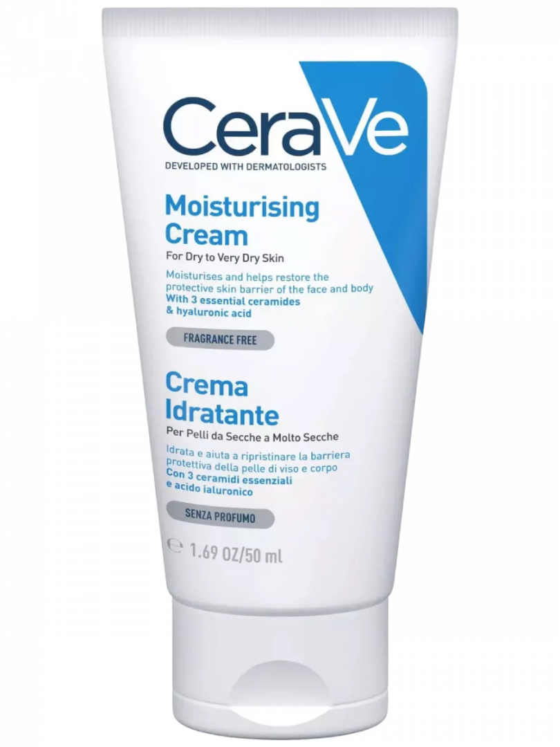 Цераве (CeraVe) Крем увлажняющий для сухой и очень сухой кожи лица и тела, 50 мл
