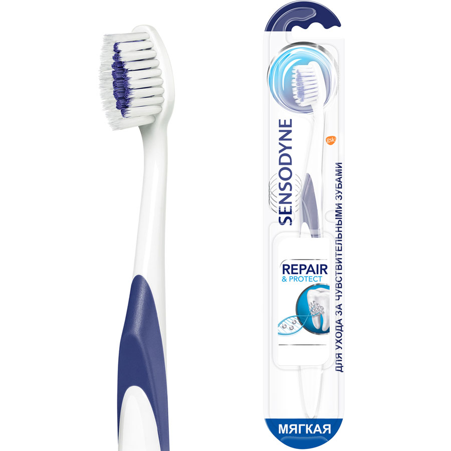 Сенсодин (Sensodyne) зубная щетка восстановление и защита