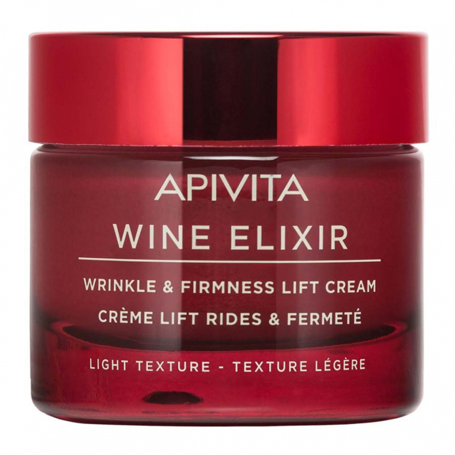 Apivita Wine Elixir Крем-лифтинг для повышения упругости и борьбы с морщинами с легкой текстурой, 50 мл