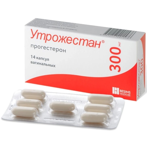 Утрожестан 300 мг капсулы вагинальные, 14 шт.
