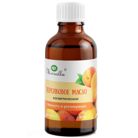Масло косметическое Mirrolla Персиковое 50мл фл.