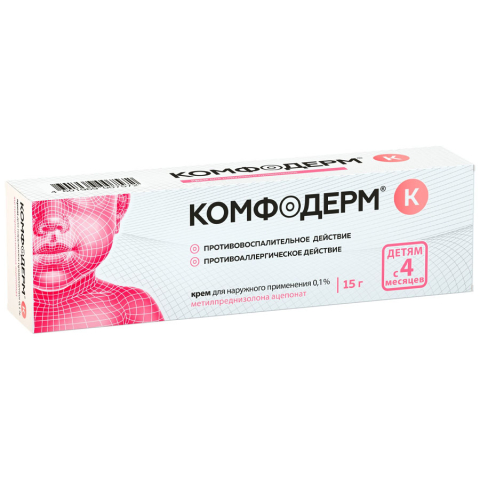 Комфодерм К 0,1% крем, 15г