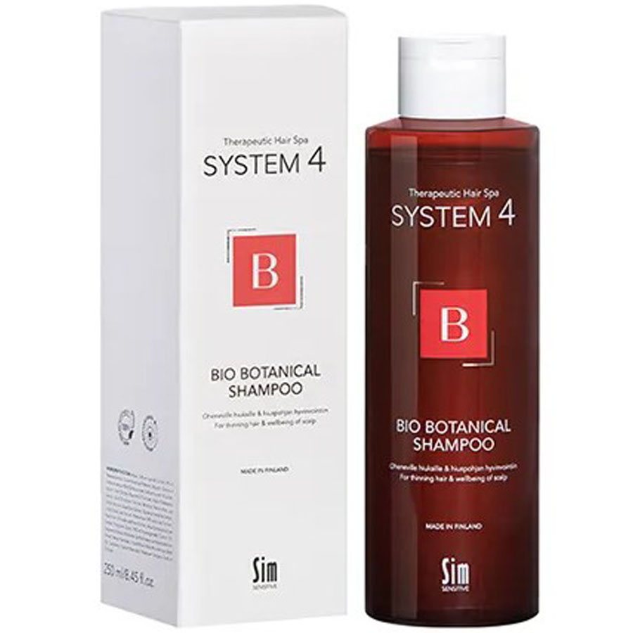 Система (System) 4 Биоботанический шампунь против выпадения и для стимуляции роста волос, 250 мл