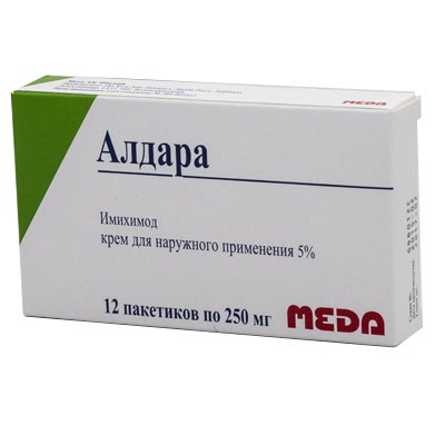Алдара крем д/нар. прим. 5% пак. 250 мг №12