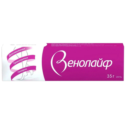 Венолайф 0,25% + 5% + 2% гель для наружного применения, 35г