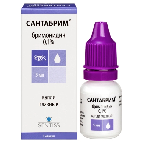 Сантабрим капли глазные 0,1% флакон, 5 мл