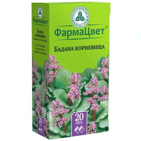 Бадана корневища 1,5 гр фильтр-пакеты, 20 шт.