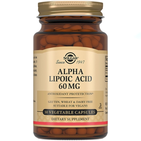 Солгар альфа-липоевая кислота капсулы, 30 шт.