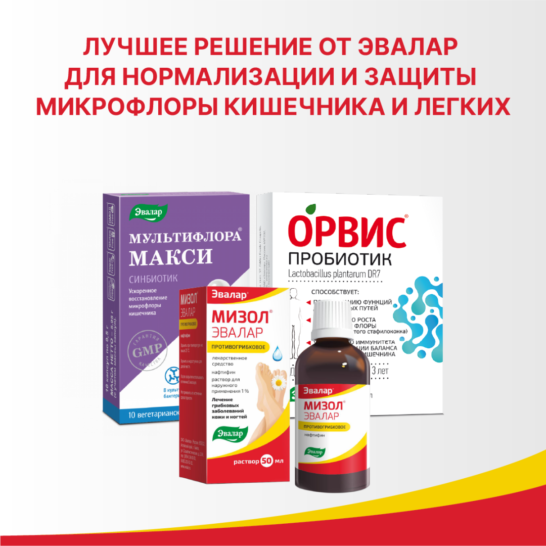 Мизол Эвалар 1% раствор для наружного применения, 50 мл