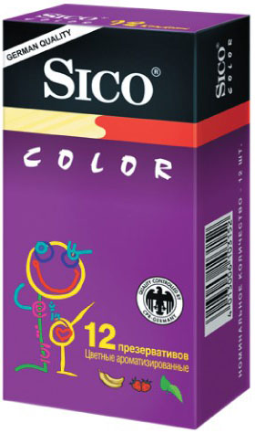 Сико (Sico) Презервативы Colour, 12 шт.