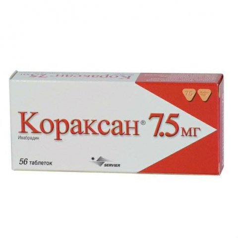 КОРАКСАН 7,5МГ N56 ТАБЛ.П.П.О.