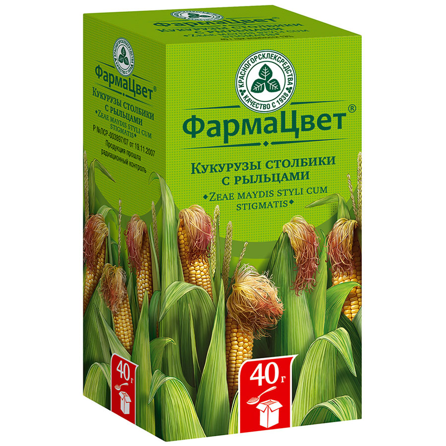 Кукурузные столбики с рыльцами пачка, 40г