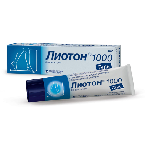 Лиотон 1000 гель для наружного применения, 50г