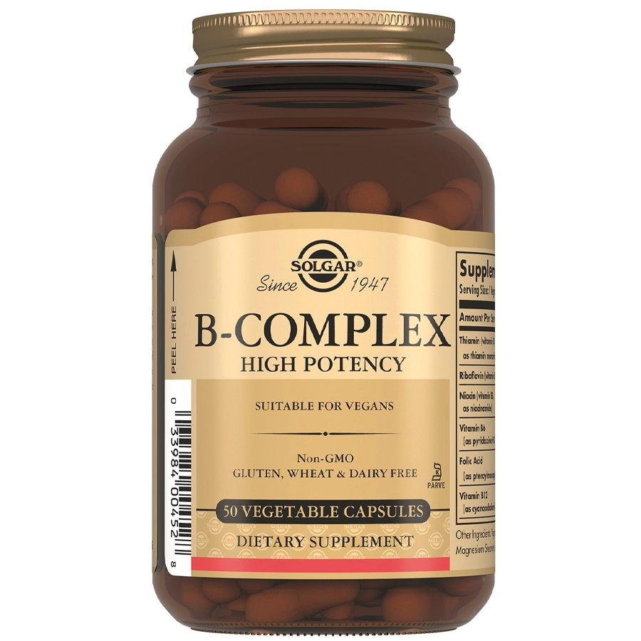 Солгар в-комплекс капсулы, 50 шт.
