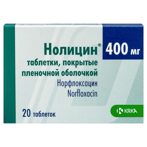 Нолицин 400 мг таблетки, 20 шт.