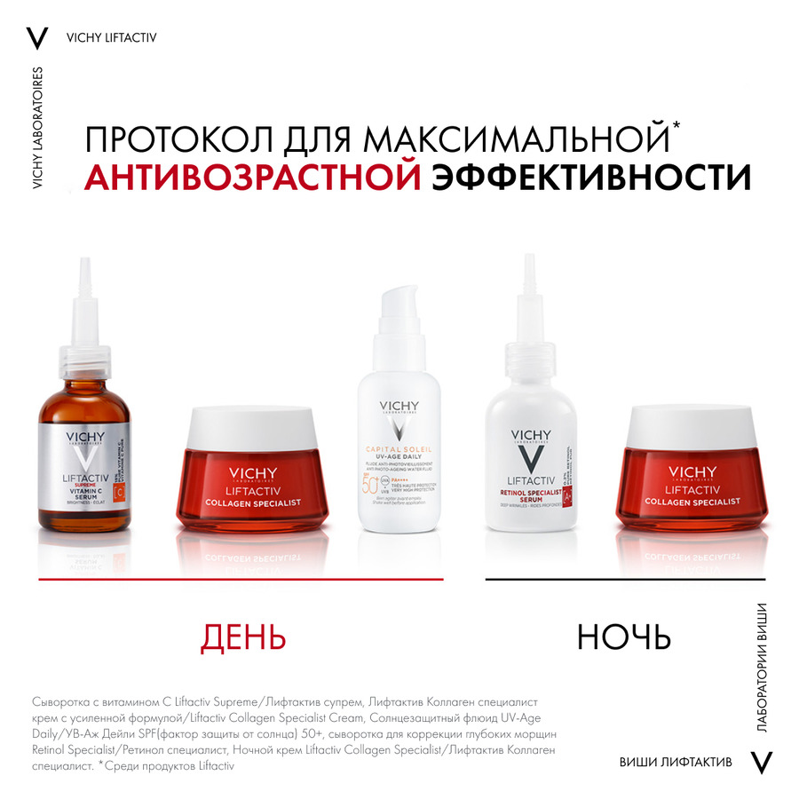 Виши Лифтактив Ретинол Специалист сыворотка для коррекции глубоких морщин, 30 мл