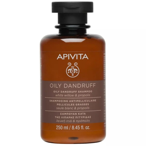 Апивита шампунь против перхоти для жирных волос с белой ивой и прополисом, 250 мл
