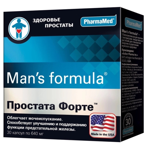 Менс-Формула Простата Форте капсулы, 30 шт.