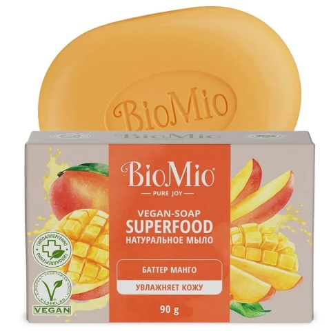 БиоМио мыло натуральное Манго, 90г