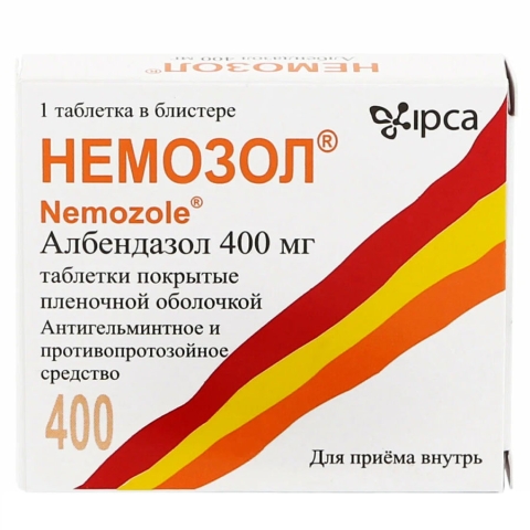 Немозол 400 мг таблетки, 1 шт.