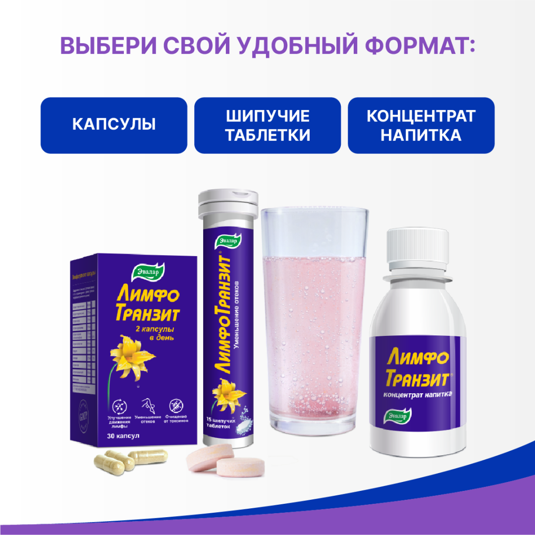 Лимфотранзит капсулы, 30 шт, Эвалар