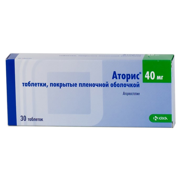 АТОРИС 40МГ N30 ТАБЛ.П.П.О.