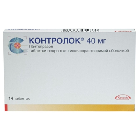 Контролок 40 мг таблетки, 14 шт.
