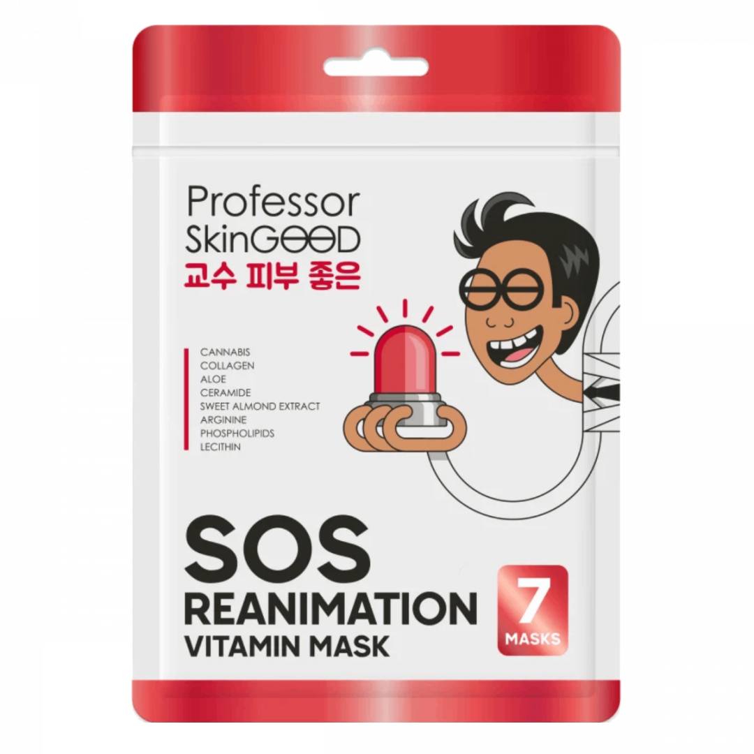 Профессор СкинГуд Анти-стресс маски Фантастическое Питание SOS Reanimation Vitamin Mask Pack, 7 шт.