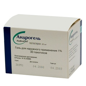 Андрогель 1% 5.0 №30 гель