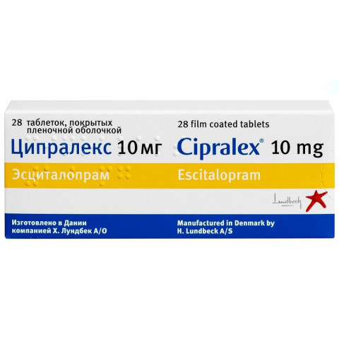 Ципралекс 20 мг таблетки, 28 шт.
