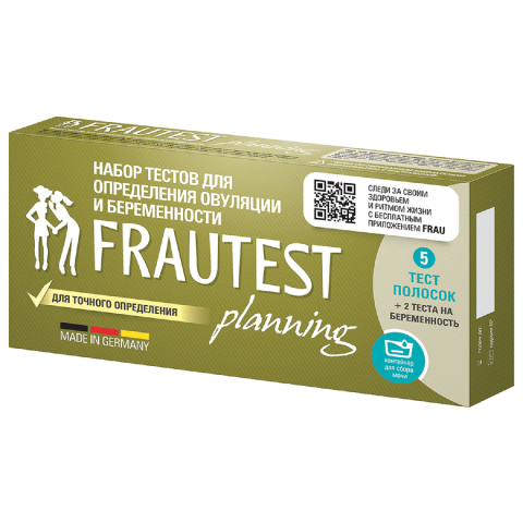 Фраутест (Frautest) Planning Тест на беременность и овуляцию , тест-полоски 5+2 шт.