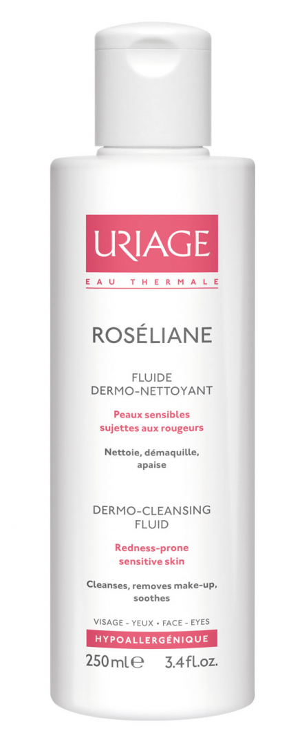 Урьяж (Uriage) Roseliane Dermo-Soothing Fluid дермоочищающая эмульсия для гиперчувствительной кожи, 250мл